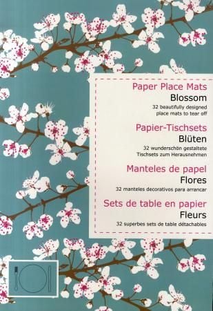 Spisebrikker. Blomster. Blokk med 32 spisebrikker til å rive av