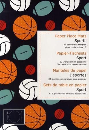 Spisebrikker. Sport. Blokk med 32 spisebrikker til å rive av