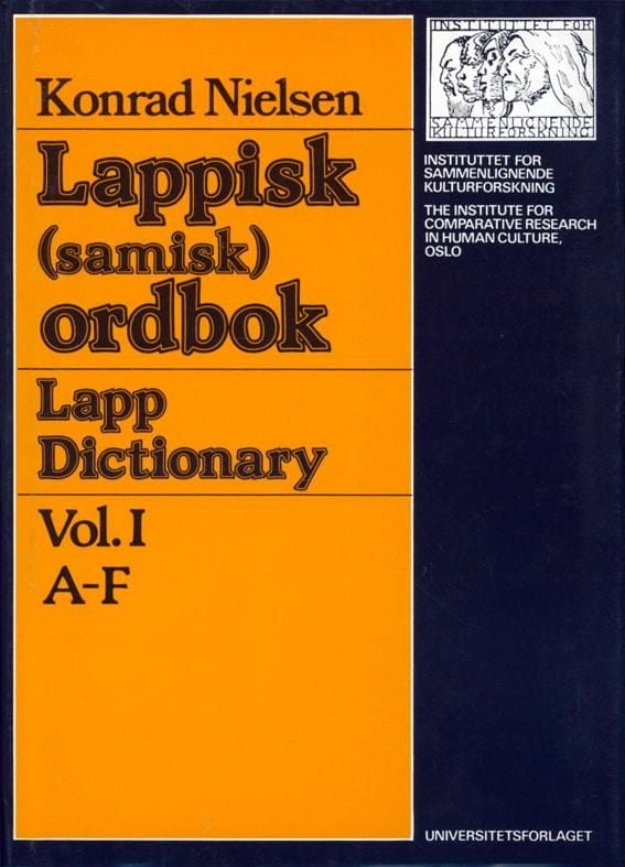 Lappisk (samisk) ordbok = Lapp dictionary