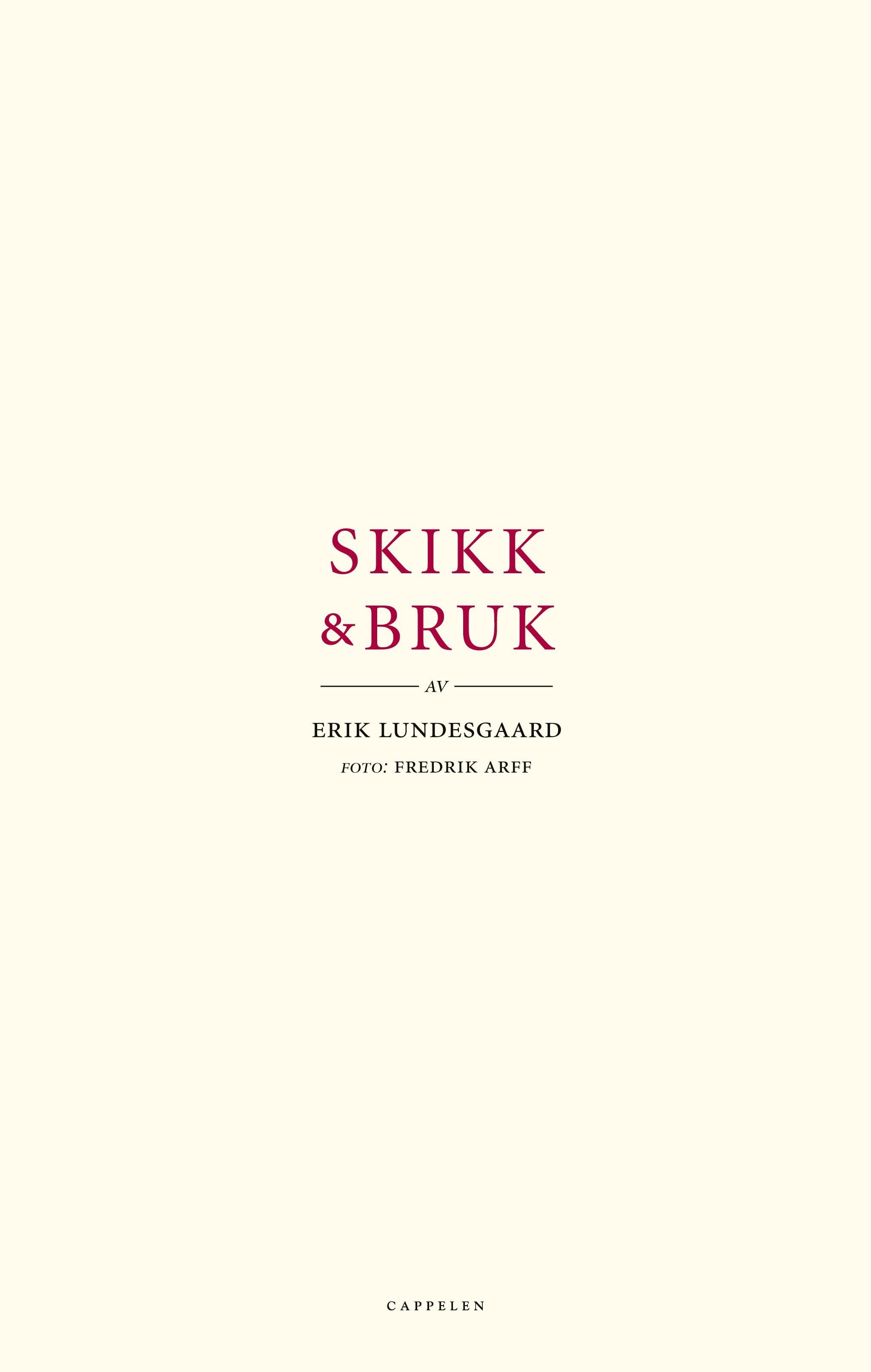 Skikk og bruk