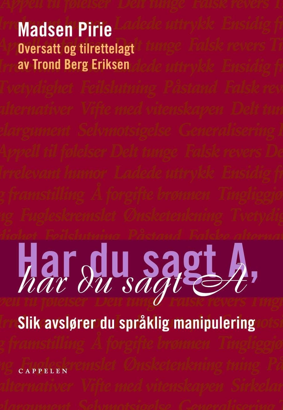 Har du sagt A, har du sagt A