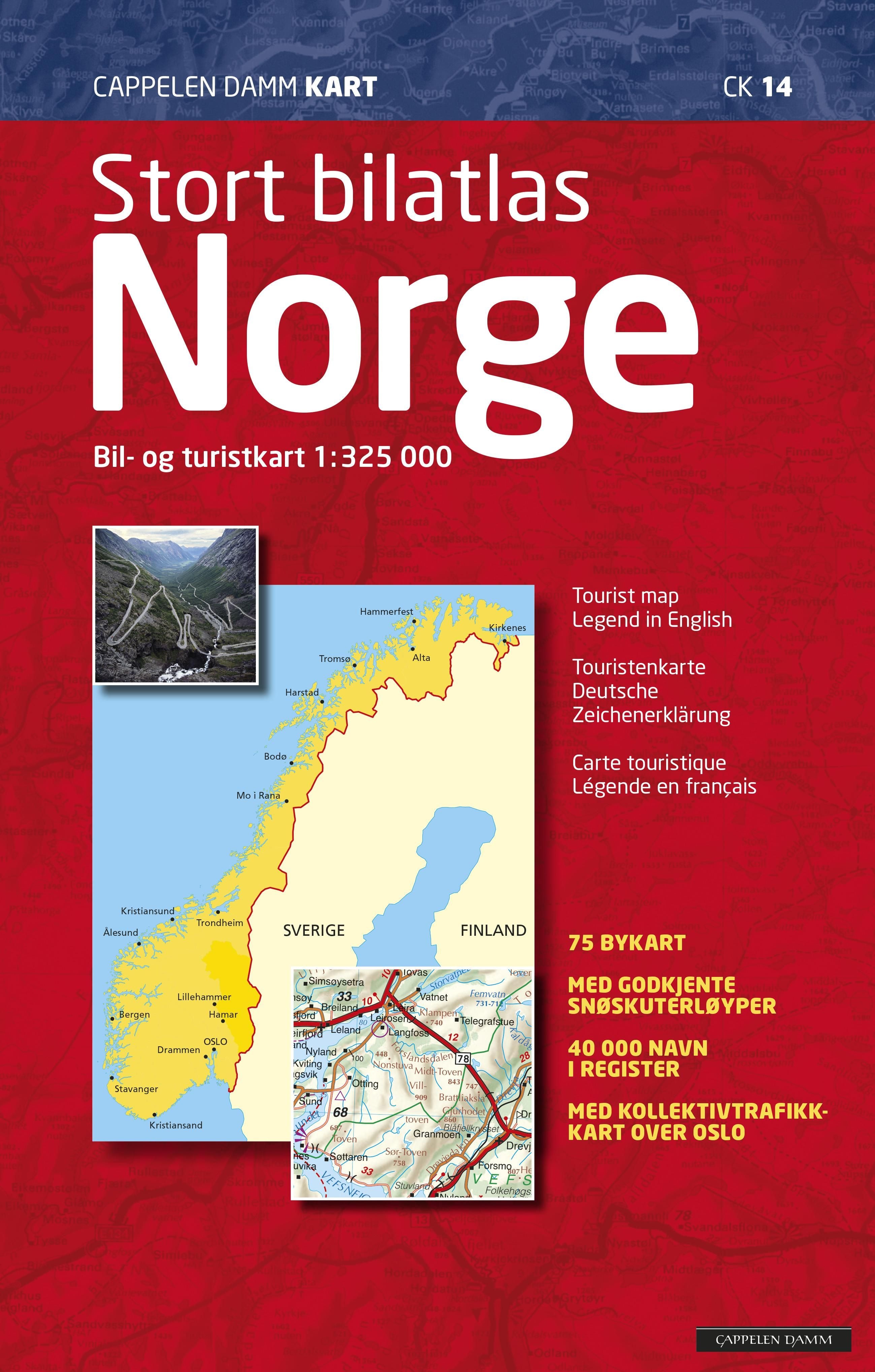 Stort bilatlas Norge