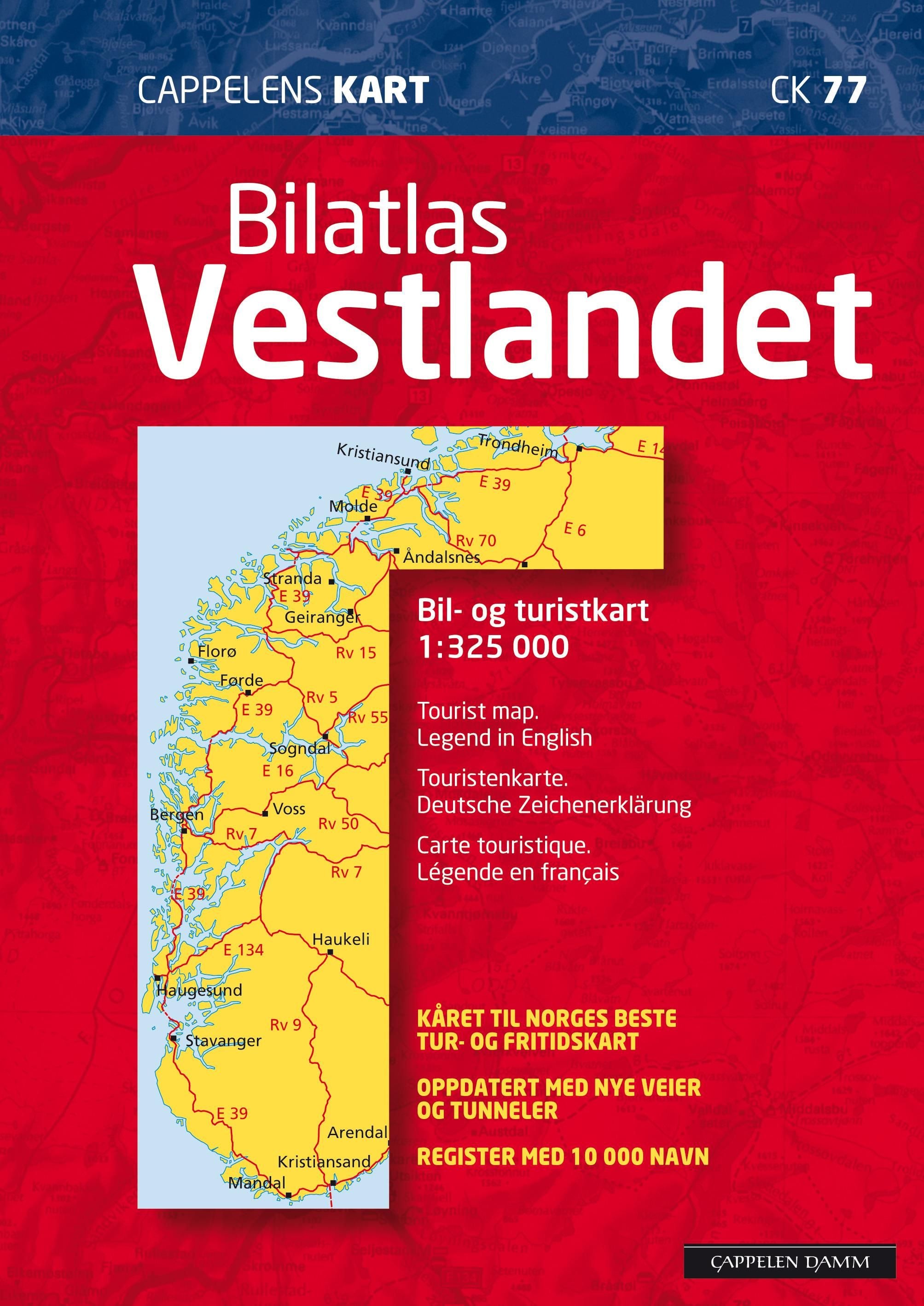 Bilatlas Vestlandet