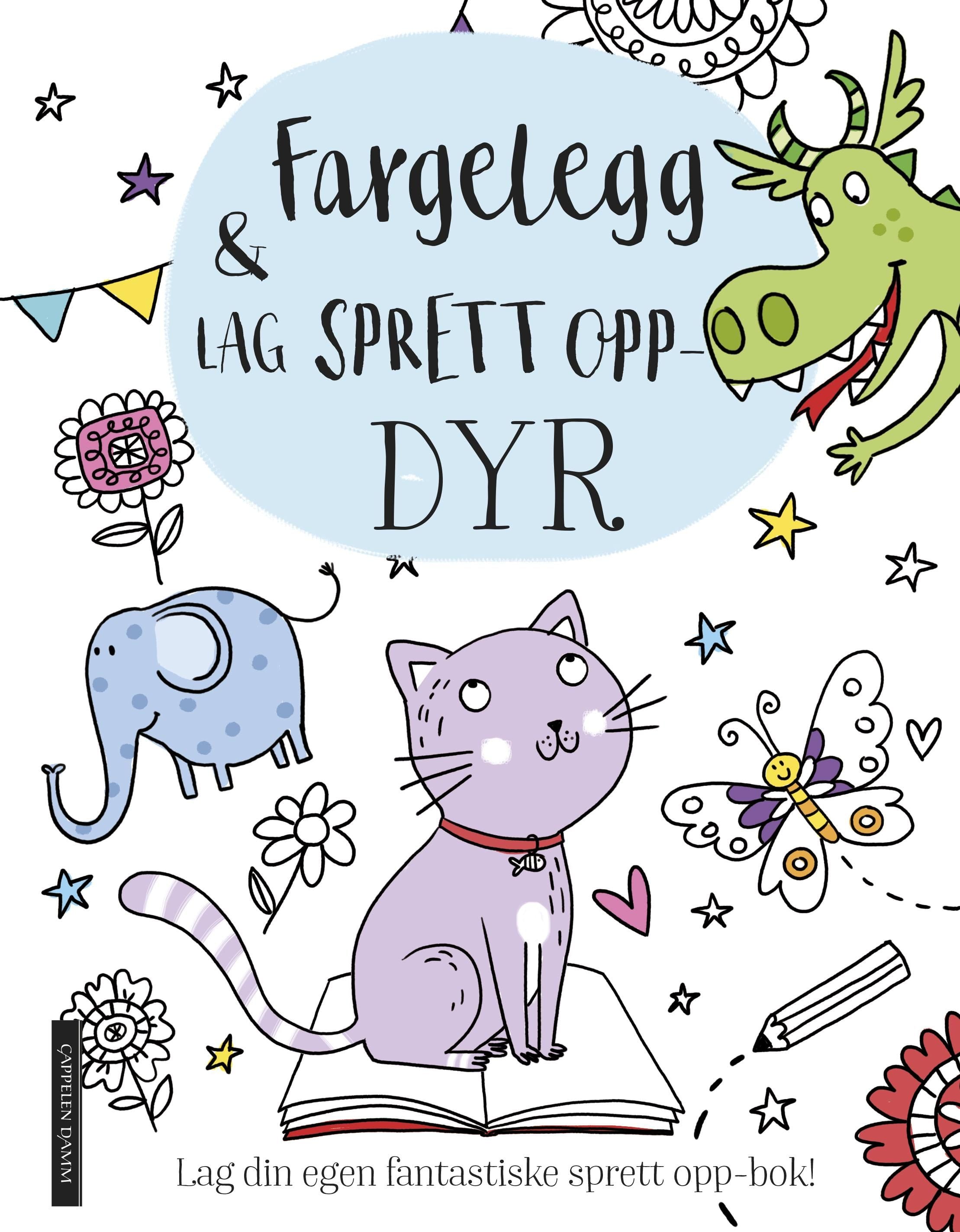 Fargelegg & lag sprett opp-dyr
