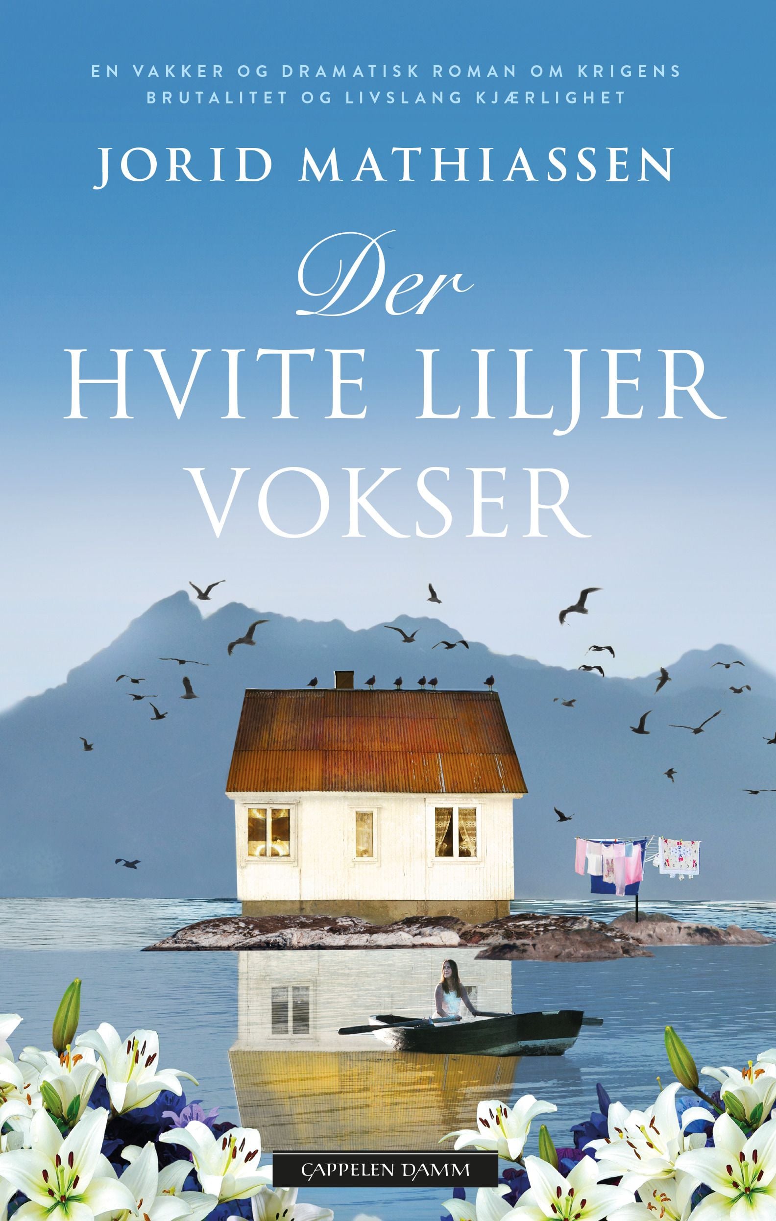 Der hvite liljer vokser