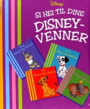 Display med 4 Disneytitler. Strapbooks. 24 bøker. 4 forskjellige titler. Si hei til dine Disneyvenner