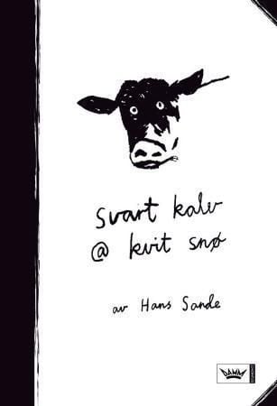 Svart kalv @ kvit snø