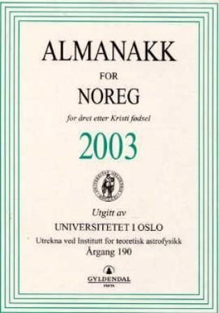 Almanakk for Noreg 2003