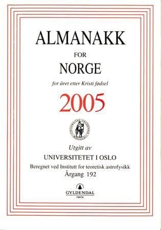 Almanakk for Norge 2005