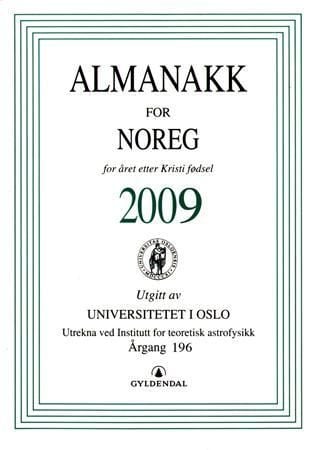 Almanakk for Noreg 2009