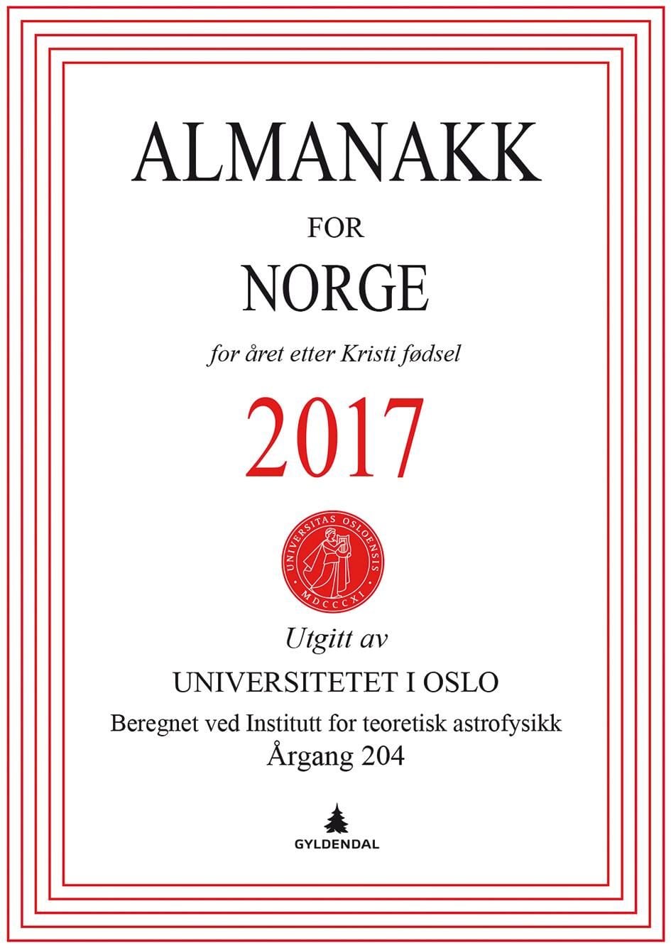 Almanakk for Norge 2017