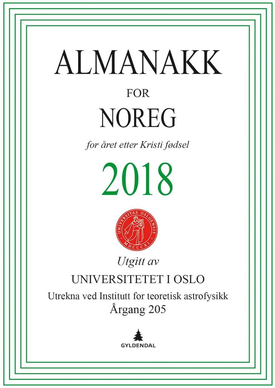 Almanakk for Noreg 2018