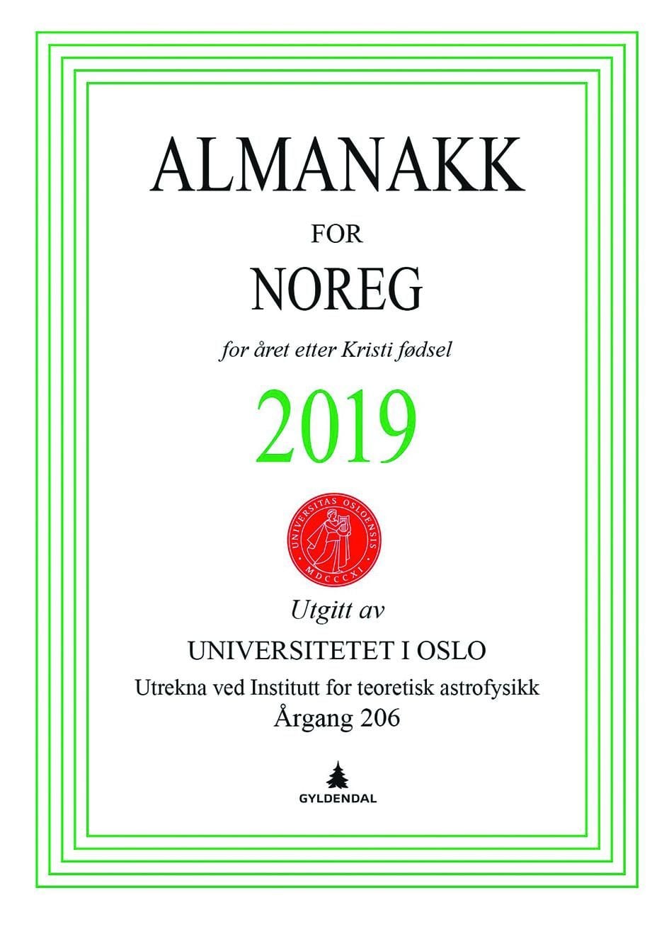Almanakk for Noreg 2019