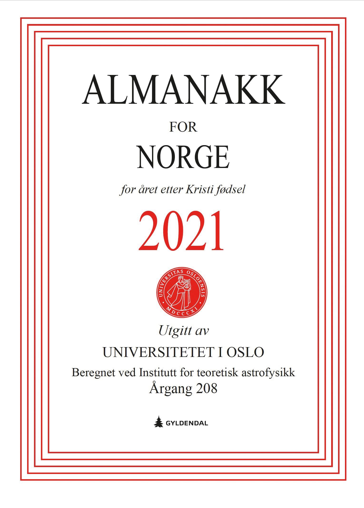 Almanakk for Norge 2021