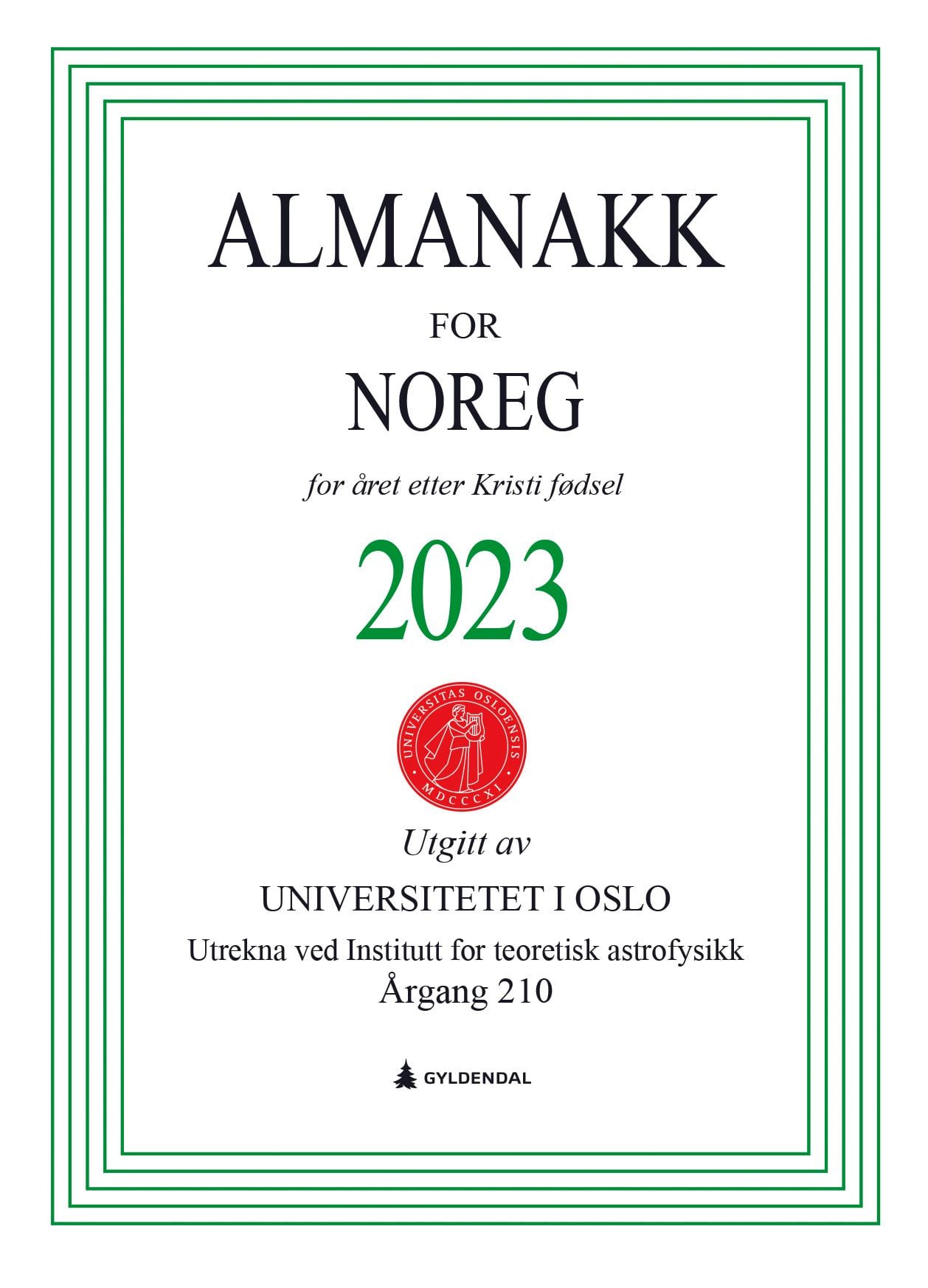 Almanakk for Noreg 2023