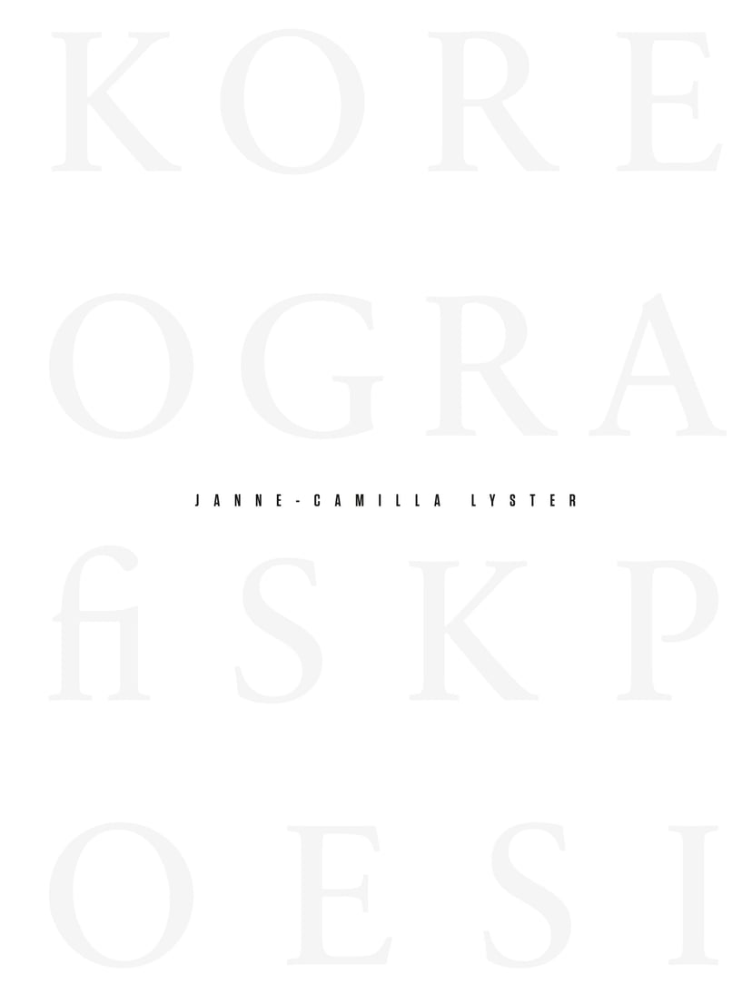 Koreografisk poesi = Choreographic poetry
