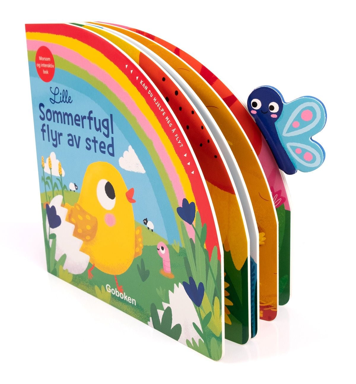 Lille sommerfugl flyr avsted