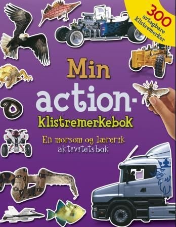 Min action-klistremerkebok