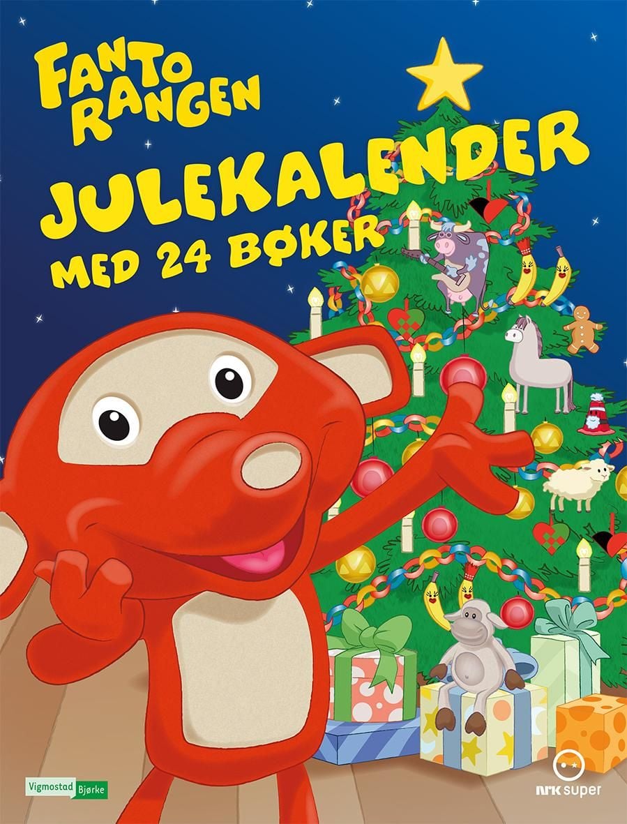 Fantorangen julekalender med 24 bøker