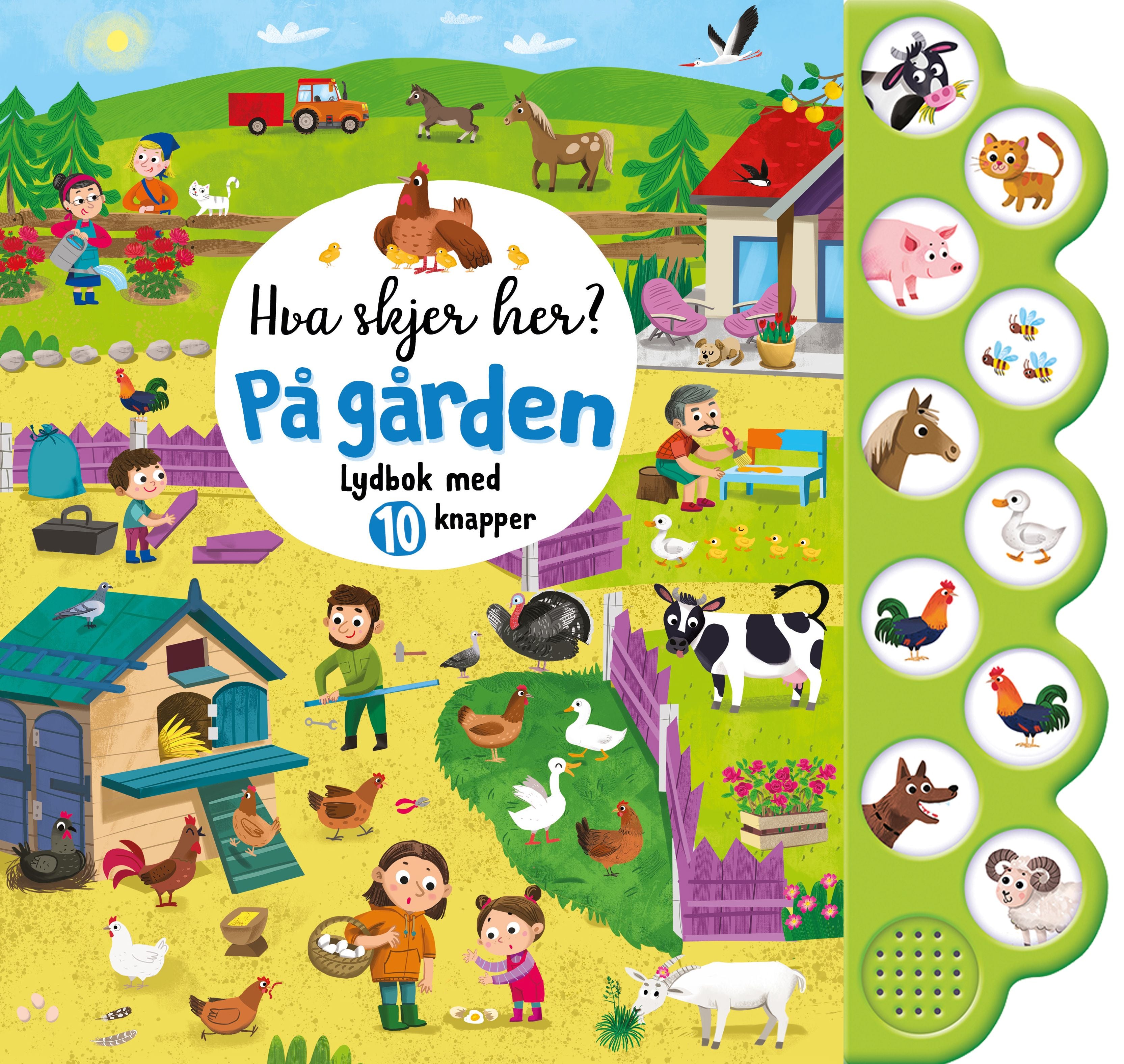 På gården