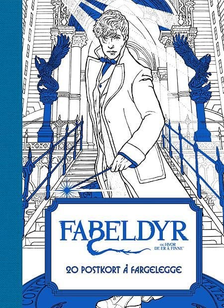 Fabeldyr og hvor de er å finne. 20 postkort å fargelegge