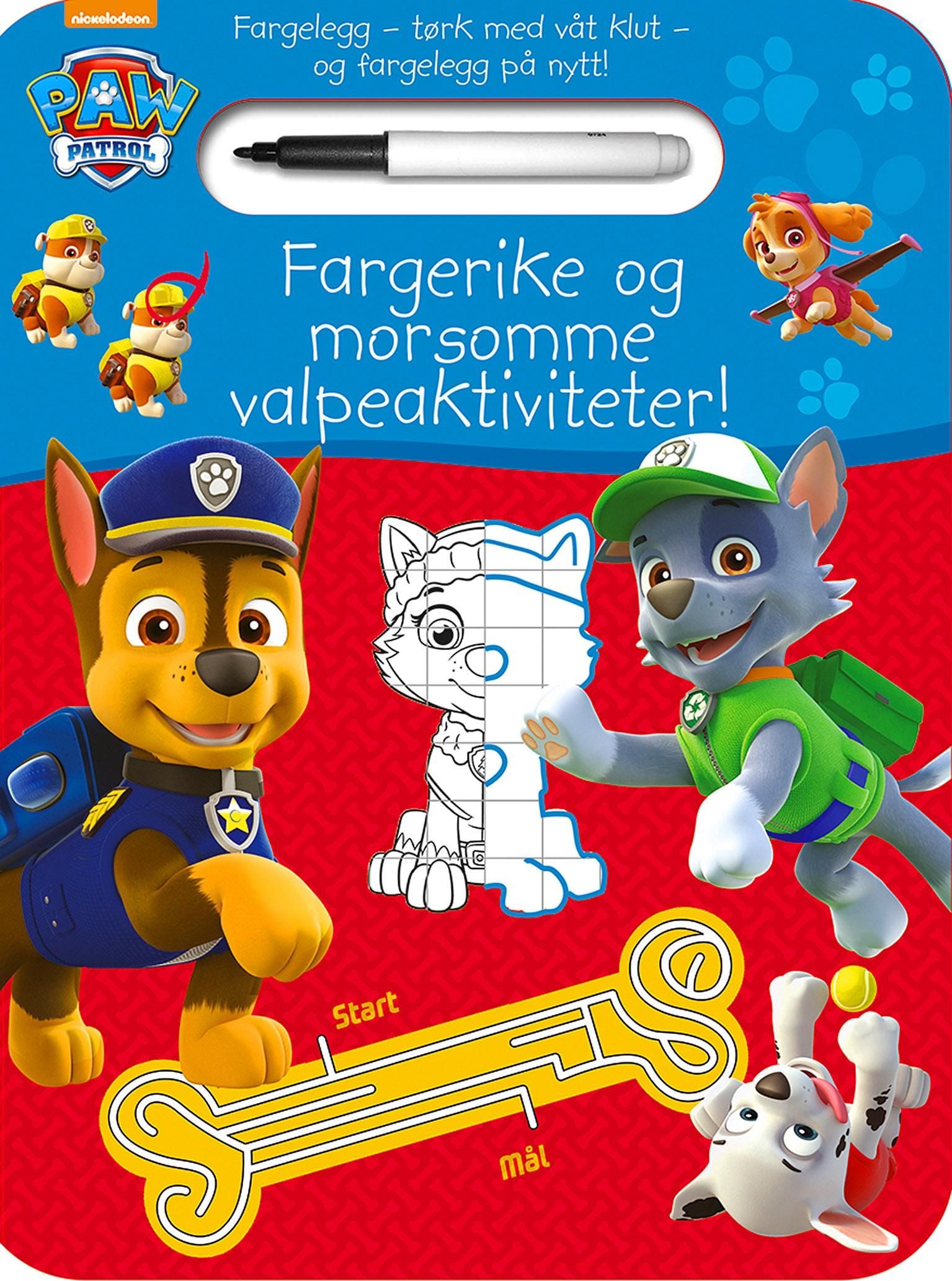 Paw Patrol. Fargerike og morsomme valpeaktiviteter