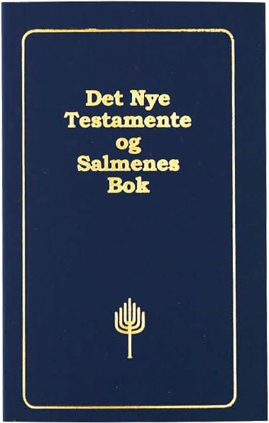 Det Nye Testamente og Salmene. Norsk Bibel 88/07. Lommeutgave 70 x 110mm. Blå heftet. 20 eks. i pakningen