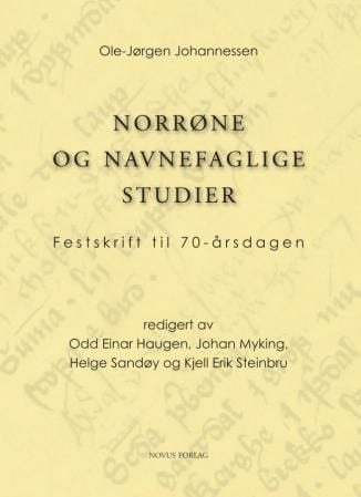 Norrøne og navnefaglige studier