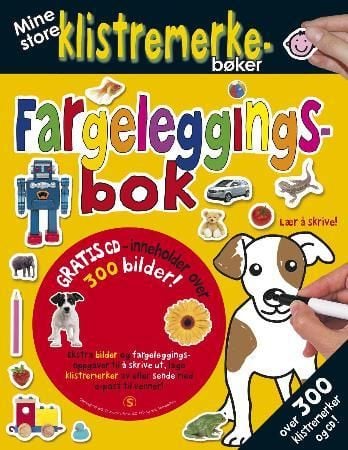 Min store klistremerkefargeleggingsbok
