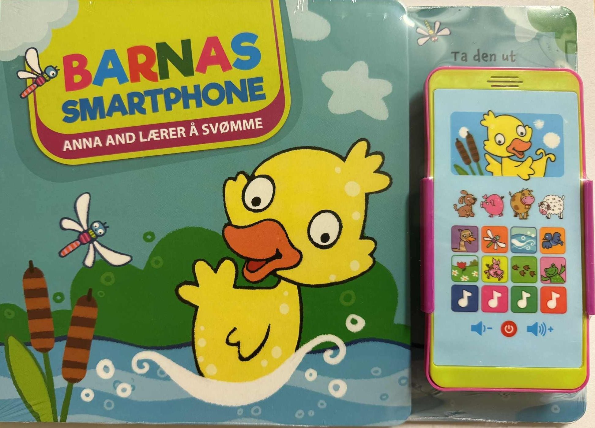 Anna And lærer å svømme med barnas smartphone