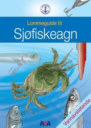 Lommeguide til sjøfiskeagn. Display med 10 eks.