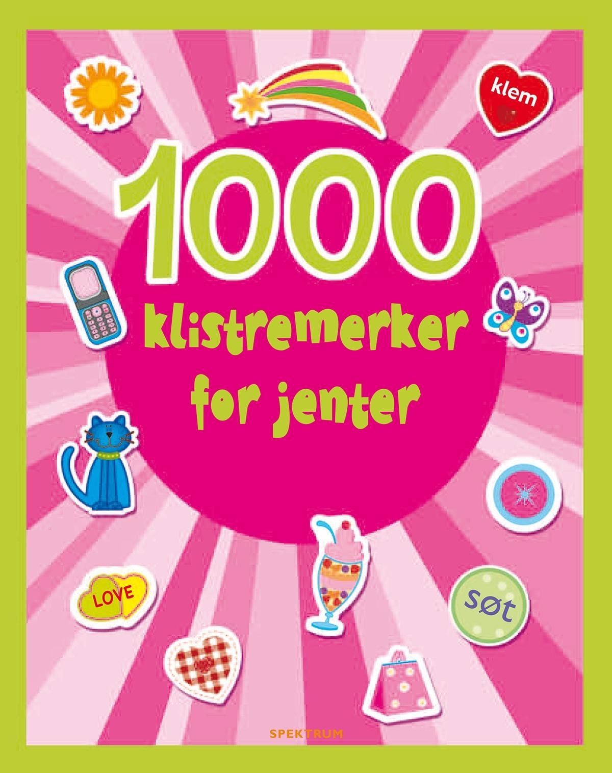 1000 klistremerker for jenter