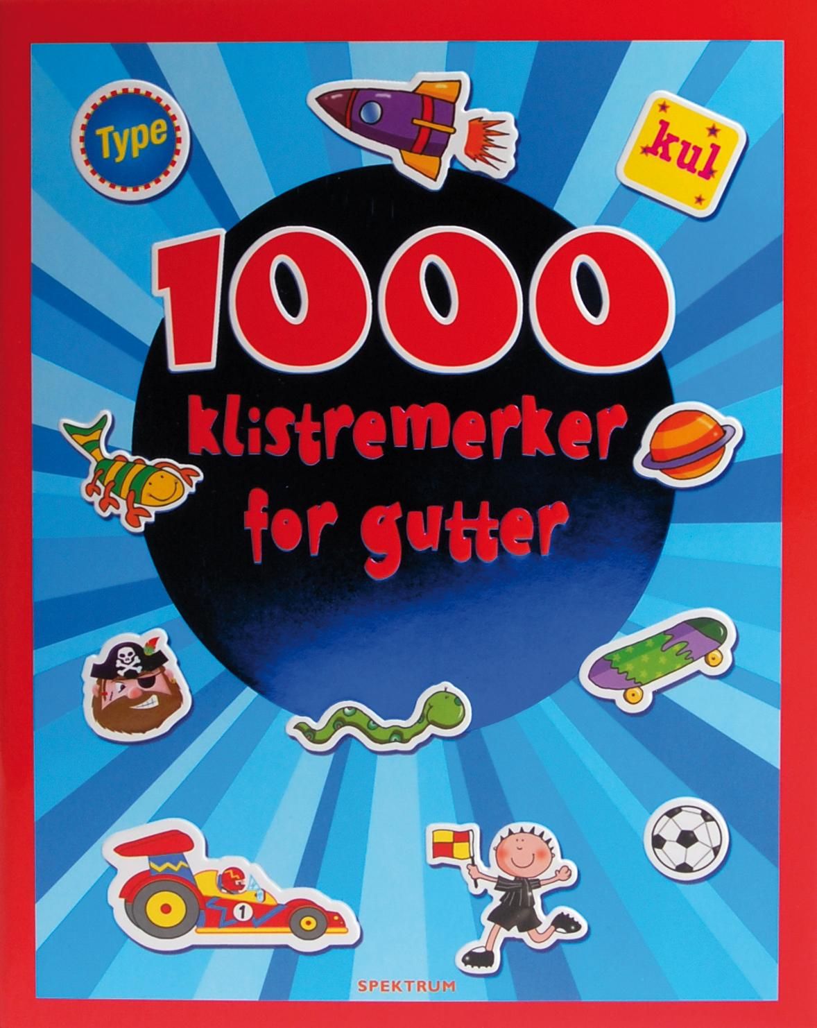 1000 klistremerker for gutter