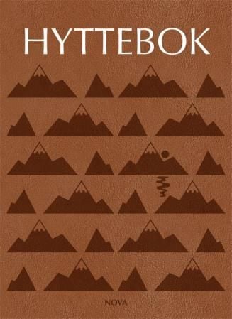 Hyttebok. Fjell. Rødbrun forside