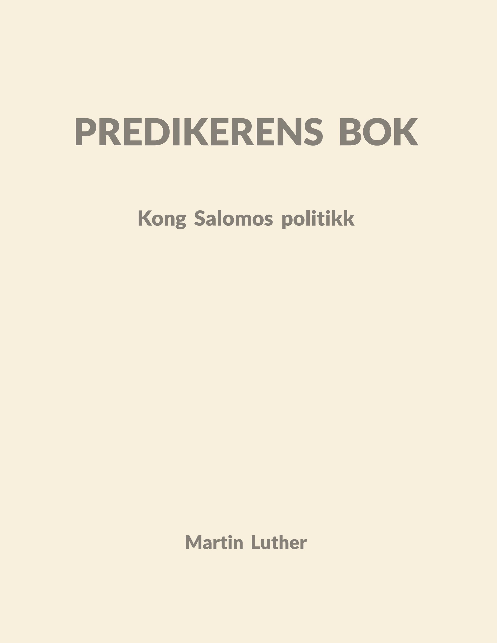 Predikerens bok
