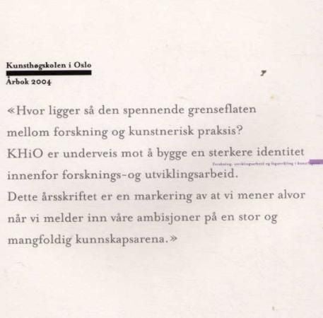 Kunsthøgskolen i Oslo