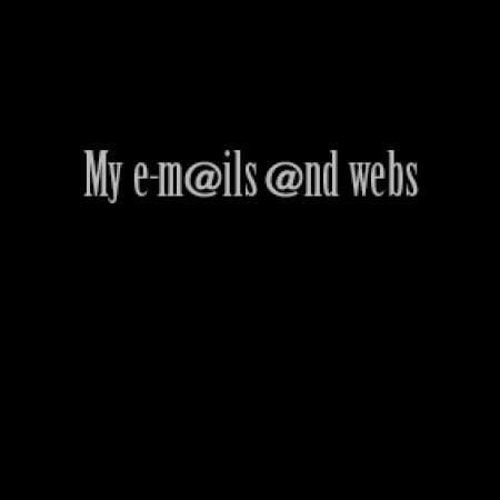 My emails and webs