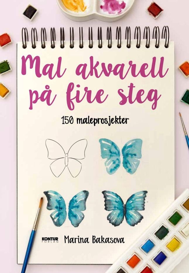 Mal akvarell på fire steg
